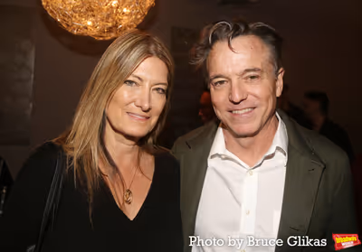 Lia Vollack and Set Designer Derek McLane  Photo