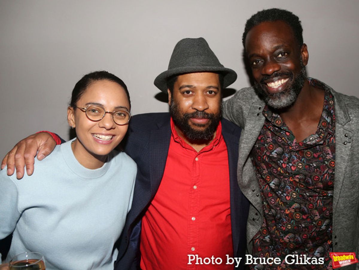 Aleyse Shannon, Playwright Thomas Bradshaw and Ato Essandoh  at 