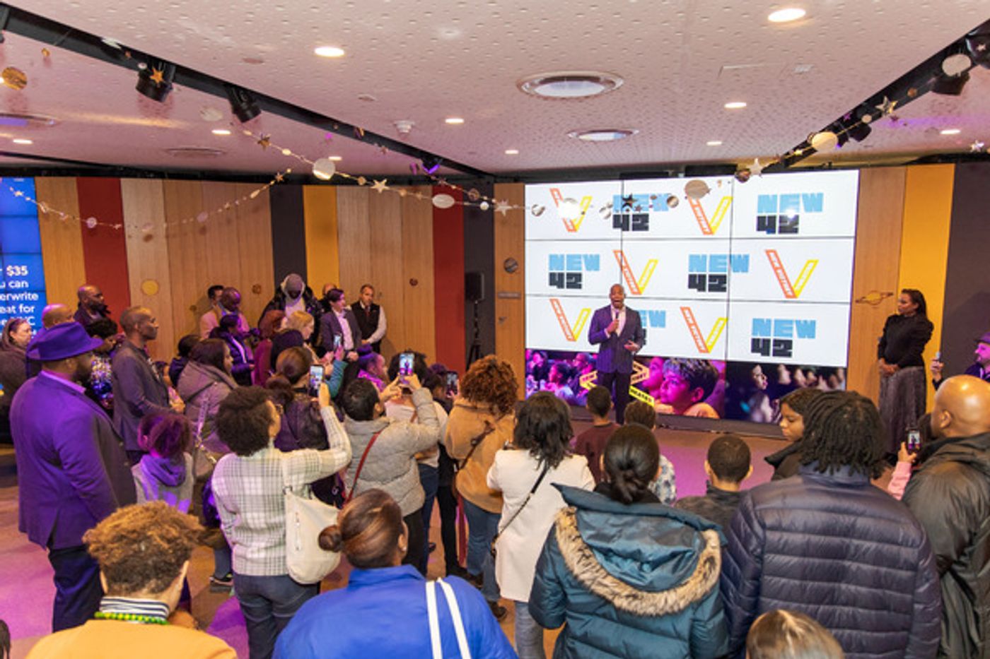Photos: Mayor Eric Adams Speaks at The New Victory Theater  Image
