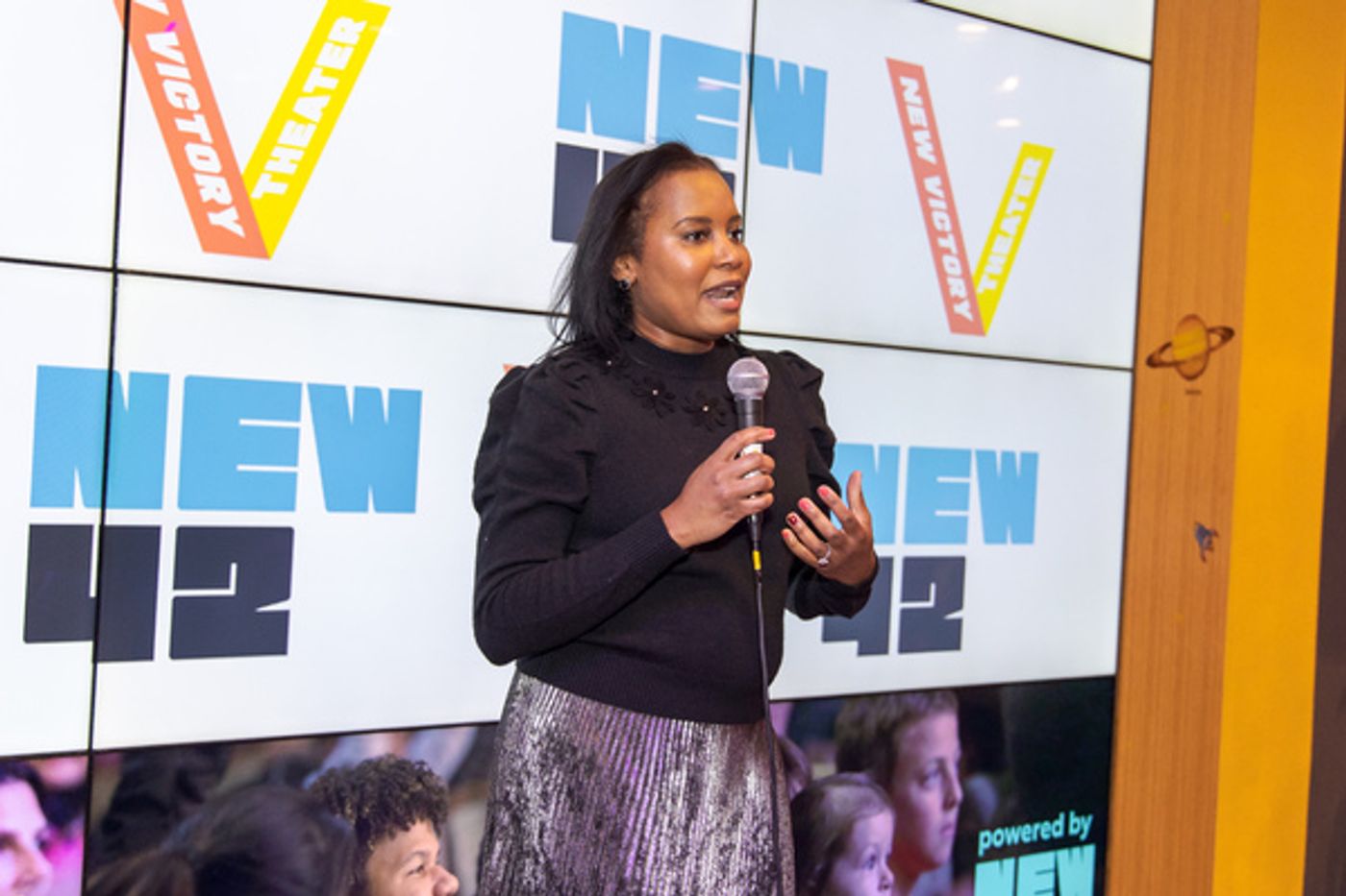 Photos: Mayor Eric Adams Speaks at The New Victory Theater  Image