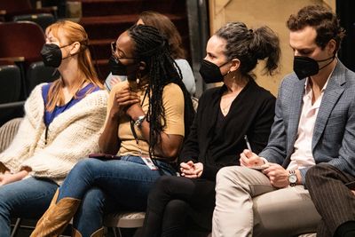 Deborah Ann Woll, Bille Krishawn, Susan Rome, and John Austin Photo