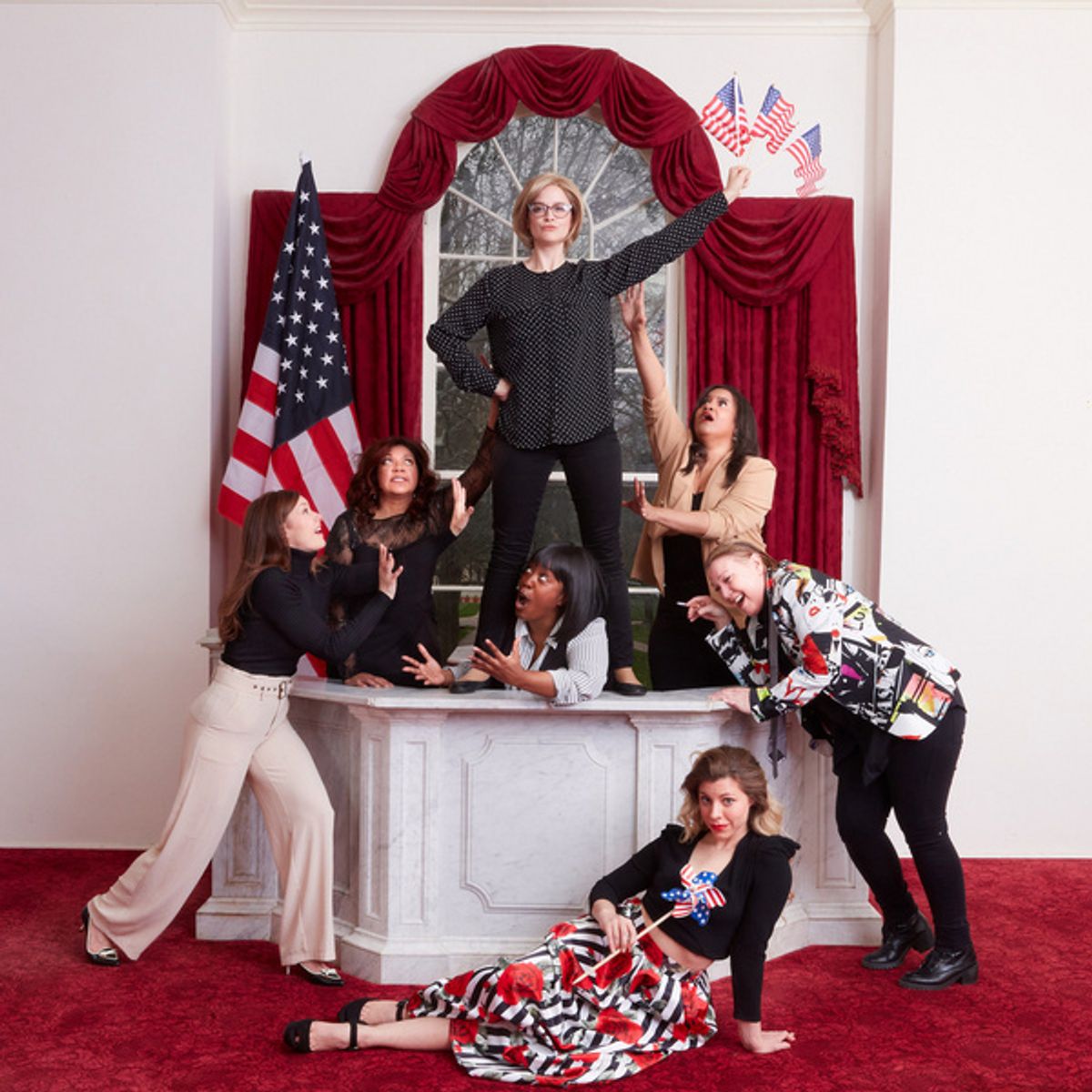 Jennifer Adams, Iesha Nyree, Katy Shepherd, Valerie Thames, Sarah Molloy, Iris DeWitt, Marla Brown at 