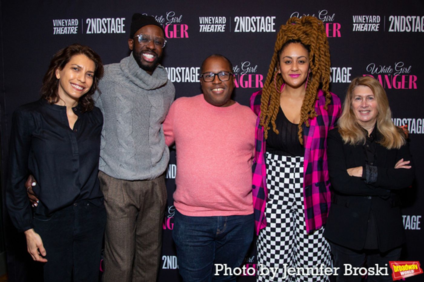 Photos: The Company of WHITE GIRL IN DANGER Meets the Press  Image