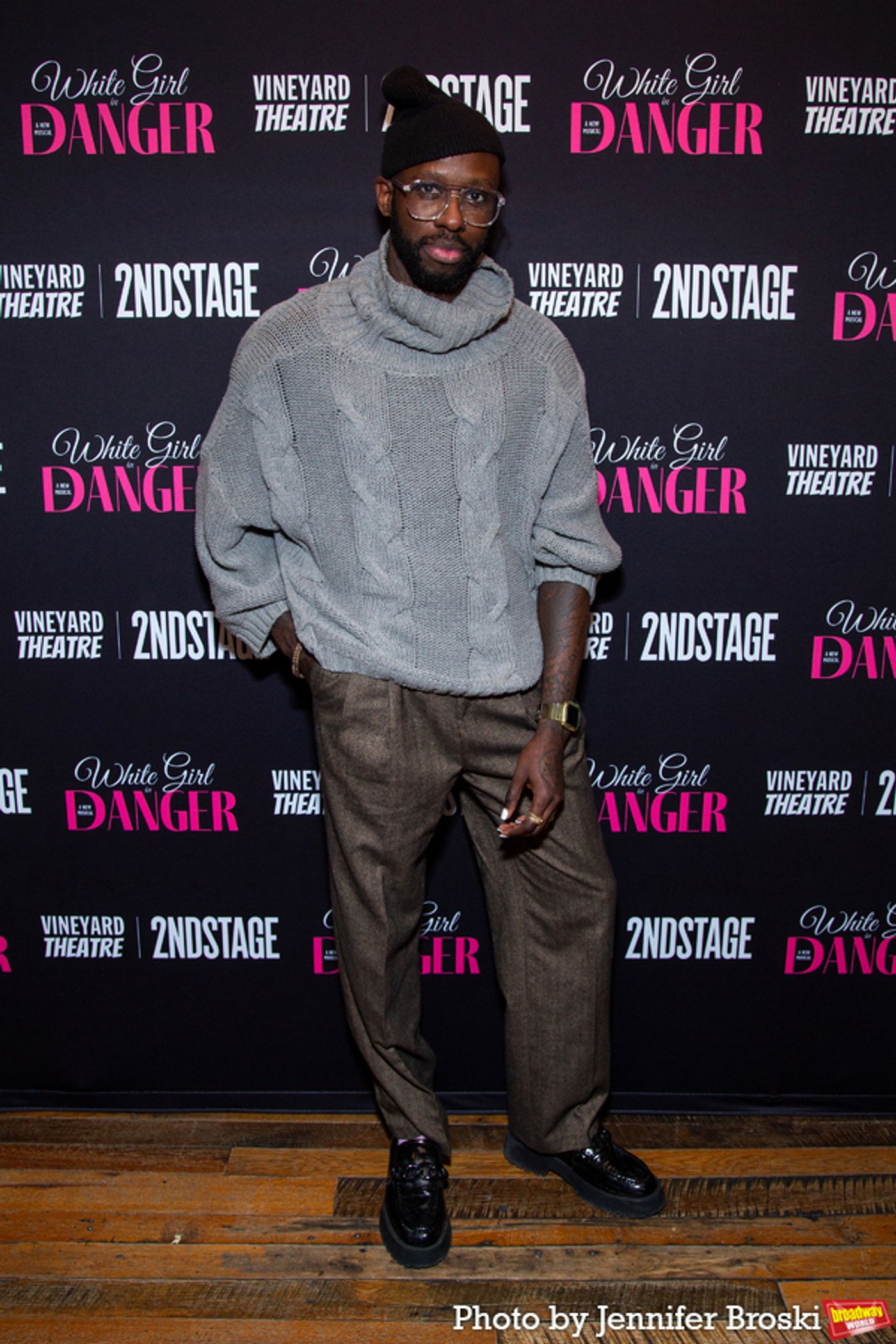 Photos: The Company of WHITE GIRL IN DANGER Meets the Press  Image