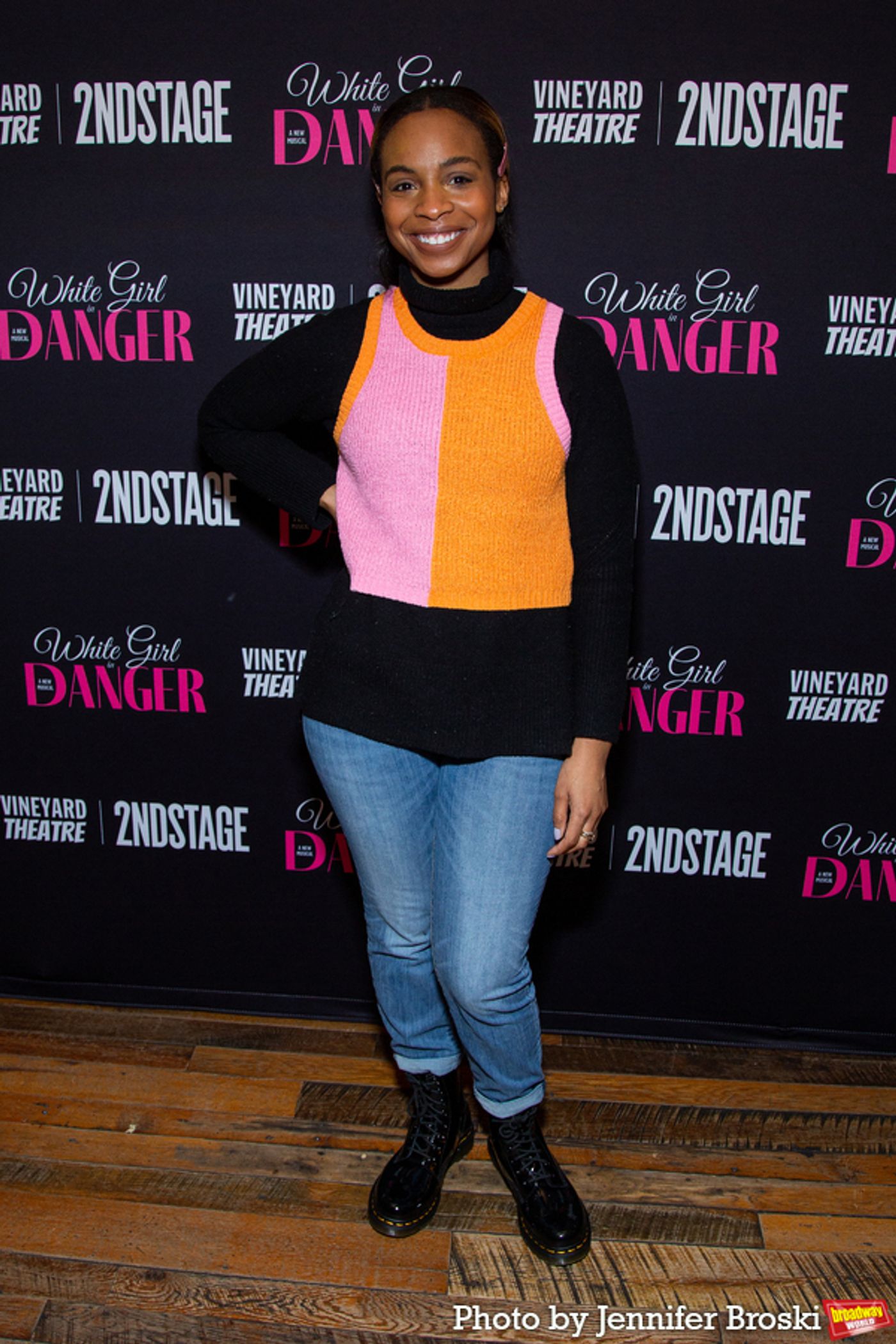 Photos: The Company of WHITE GIRL IN DANGER Meets the Press  Image