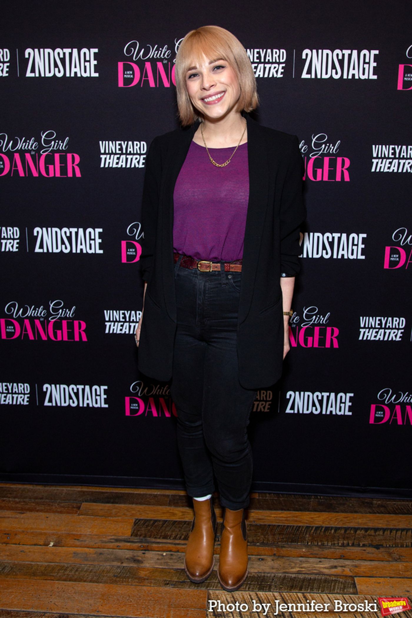 Photos: The Company of WHITE GIRL IN DANGER Meets the Press  Image