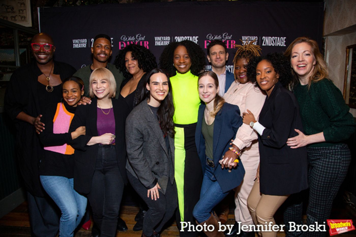 Photos: The Company of WHITE GIRL IN DANGER Meets the Press  Image