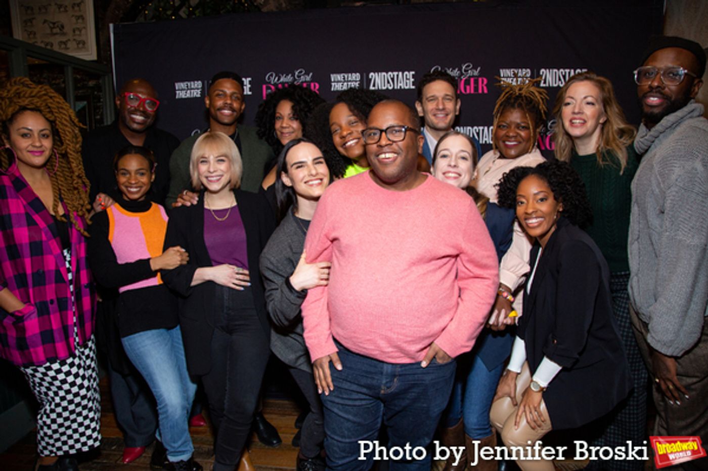 Photos: The Company of WHITE GIRL IN DANGER Meets the Press  Image