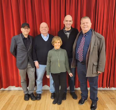 Will Pomerantz, Jack Heifner, Riki Kane Larimer, David Kirshenbaum, Jim Morgan Photo