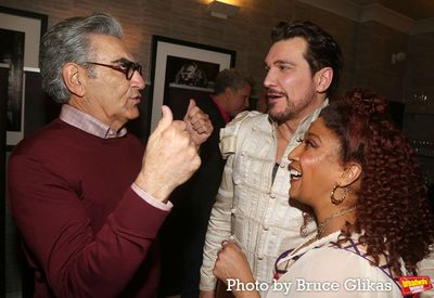 Eugene Levy, Paulo Szot and Melanie La Barrie Photo