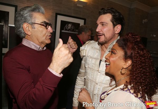 Eugene Levy, Paulo Szot and Melanie La Barrie Photo
