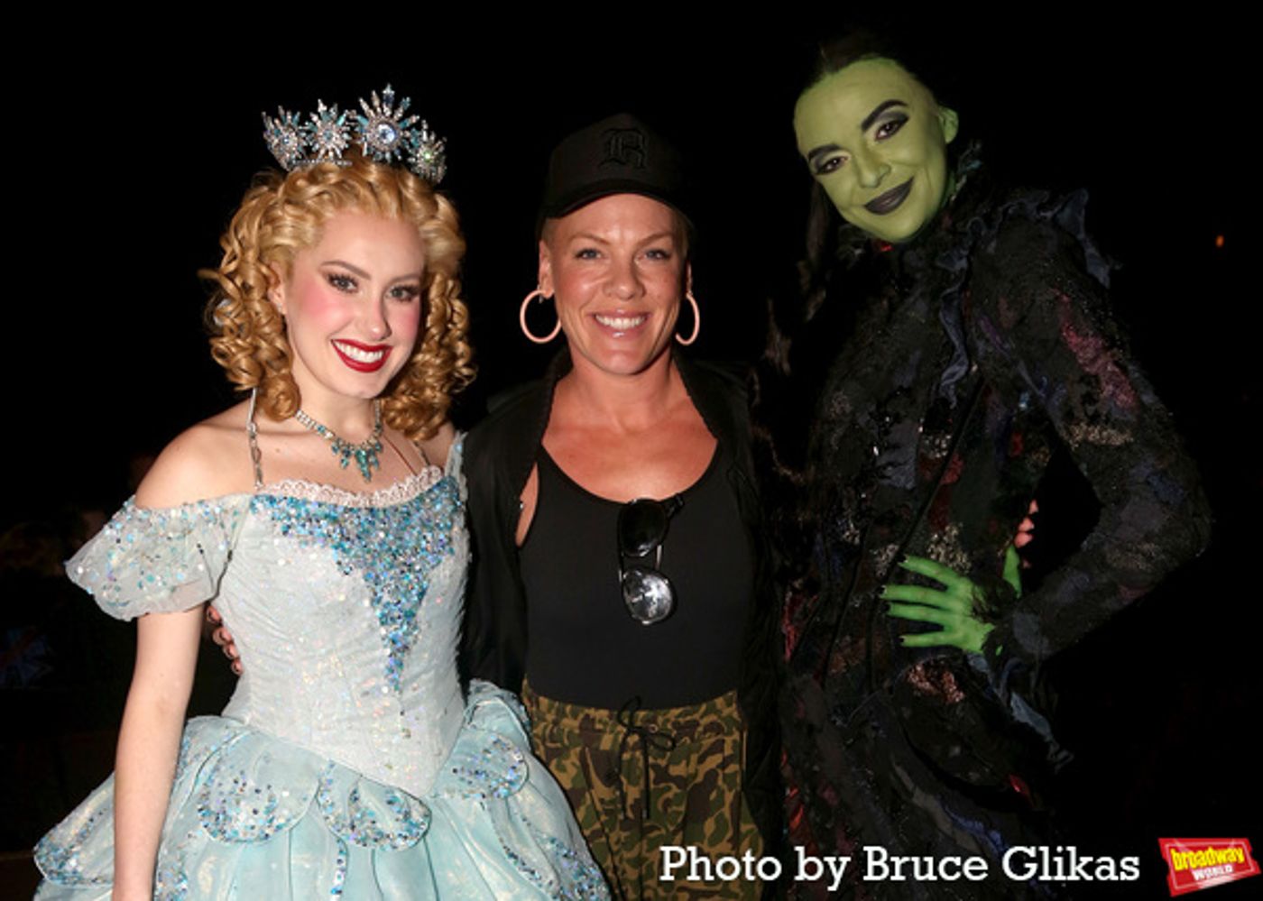 Photos: P!NK Proves She Goes Good With Green as She Visits WICKED on Broadway! Photos: P!NK Proves She Goes Good With Green as She Visits WICKED on Broadway! Image