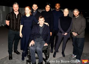 James McAvoy, Jessica Chastain, Arian Moayed, Jesmille Darbouze, Michael Patrick Thornton, Okieriete Onaodowan, Tasha Lawrence and Director Jamie Lloyd @ BroadwayWorld James McAvoy, Jessica Chastain, Arian Moayed, Jesmille Darbouze, Michael Patrick Thor Photo