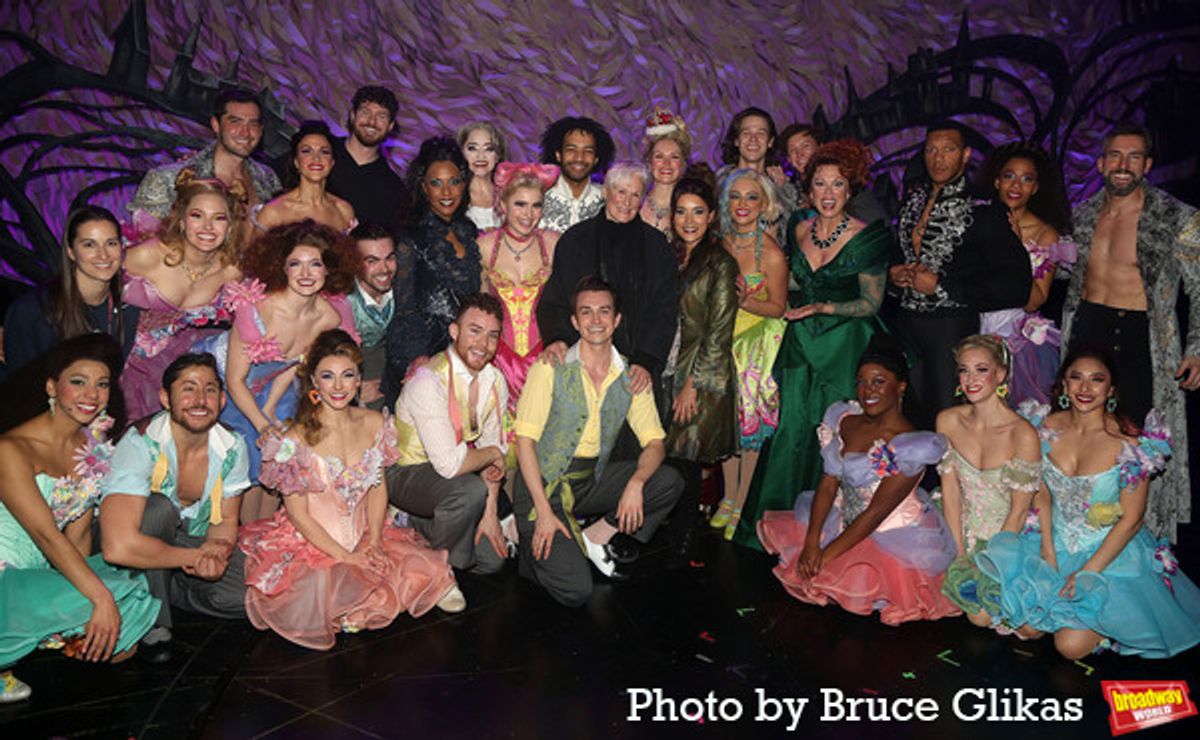 Glenn Close and the cast of 'Bad Cinderella' including Linedy Genao, Carolee Carmello, Grace McLean, Jordan Dobson, Morgan Higgins, Sami Gayle, Christina Acosta Robinson,  e Raymond Baynard, Michael Baerga, Lauren Boyd, Tristen Buettel, Kayleigh Cronin, Josh Drake, Ben Lanham, Angel Lozada, Cameron Loyal, Mariah Lyttle, Sarah Meahl, Christian Probst, Larkin Reilly, Julio Rey, Lily Rose, J. Savage, Tregony Shepard, Dave Schoonover, Paige Smallwood, and Aléna Watters, with Alyssa Carol, Gary Cooper, Robin Masella, Michael Milkanin, Chloe Nadon-Enriquez and Lucas Thompson  at 