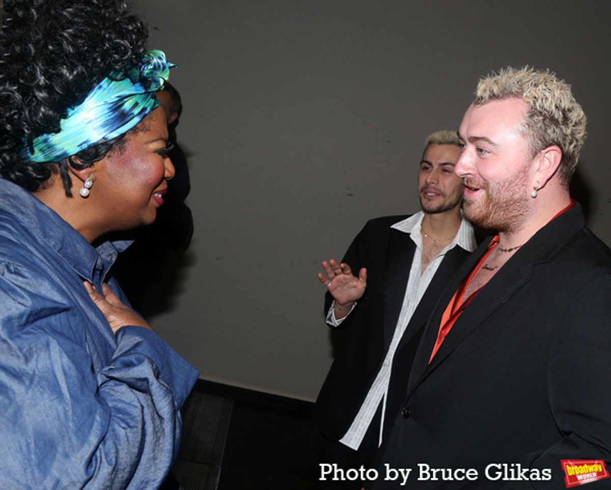 NaTasha Yvette Williams, Christian Cowan and Sam Smith at 