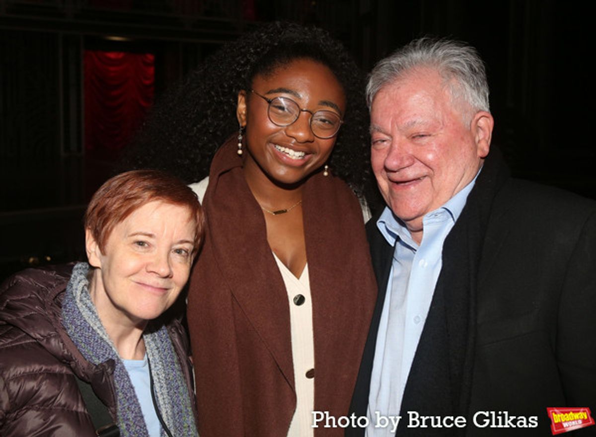 Shubert Organization Creative Projects Director Dessie Moynihan, Samara Joy and Producer/CEO & Chairman of The Shubert Organization Robert E. Wankel  at 