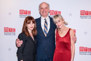 Aya Cash, Frank Wood, Constance Schulman @ BroadwayWorld Aya Cash, Frank Wood, Constance Schulman Photo