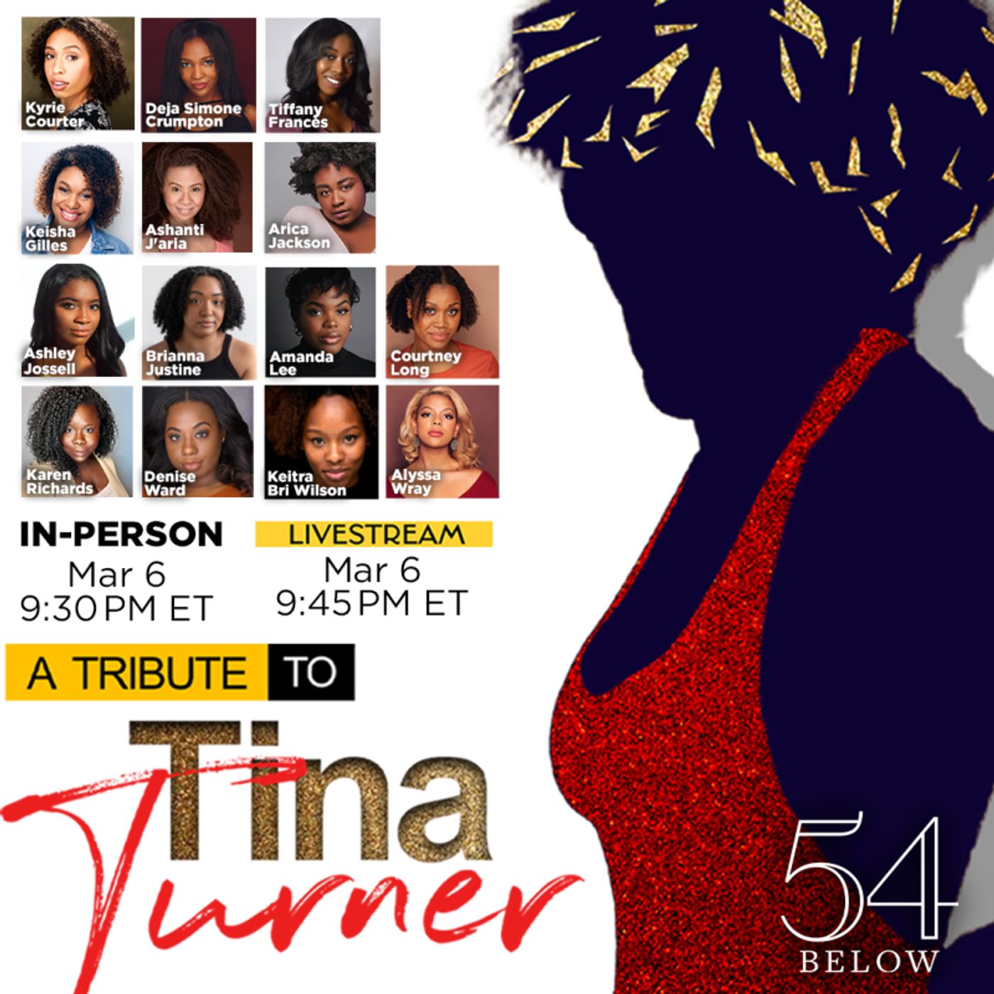 A TRIBUTE TO TINA TURNER AND THE WOMEN SHE INSPIRED Will Play 54 Below March 6th  Image