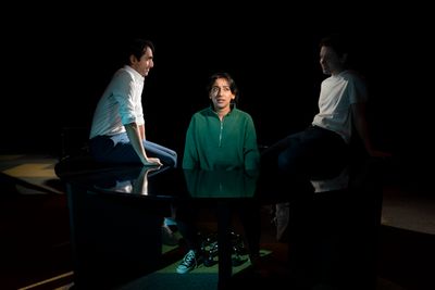 Shubham Saraf, Kiran Sonia Sawar, Sean Delaney  Photo