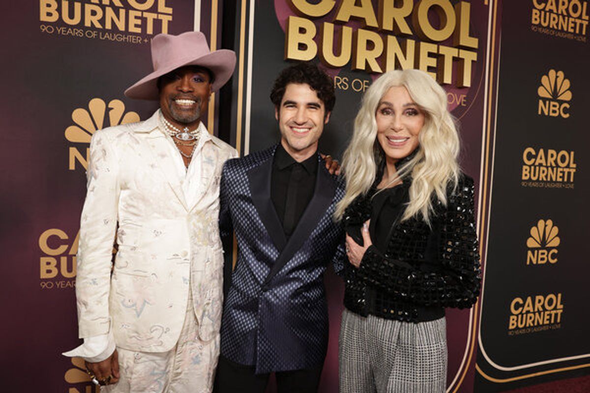 Billy Porter, Darren Criss, Cher at 