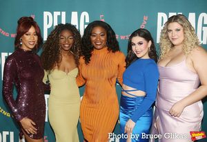 The cast of "SIX" Hailee Kaleem Wright, Leandra Ellis-Gaston, Nasia Thomas, Zoe Jense Photo