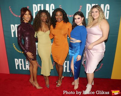 The cast of "SIX" Hailee Kaleem Wright, Leandra Ellis-Gaston, Nasia Thomas, Zoe Jense Photo