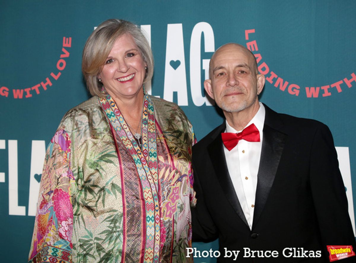 PFLAG National Board of Directors President Susan Thronson and Executive Director of PFLAG National Brian Bond  at 