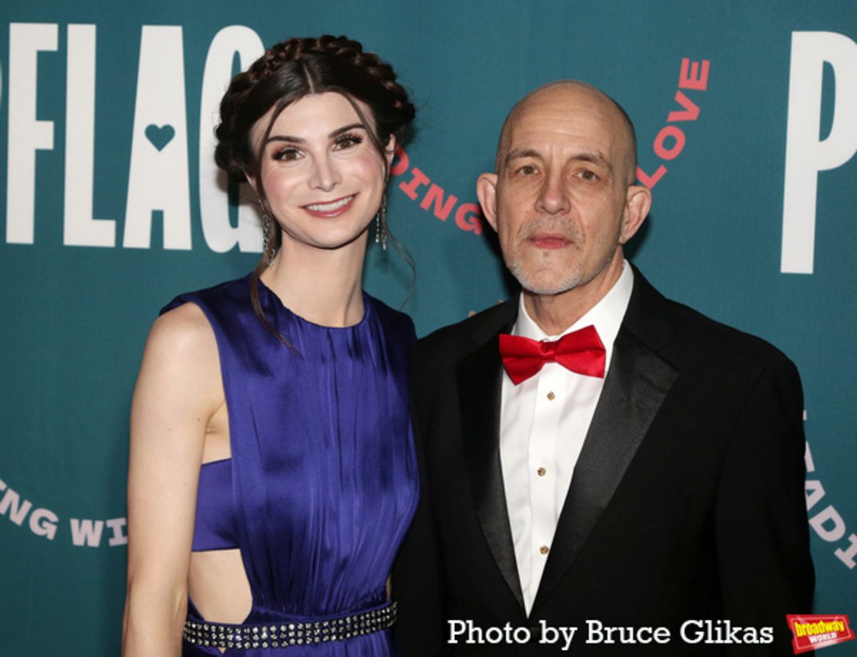 Dylan Mulvaney and Executive Director of PFLAG National Brian Bond at 