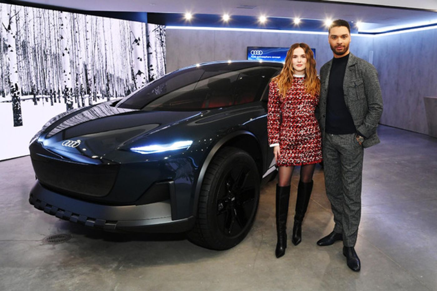 Photos: Audi Celebrates FIS Ski World Cup with Regé-Jean Page and Zoey Deutch  Image