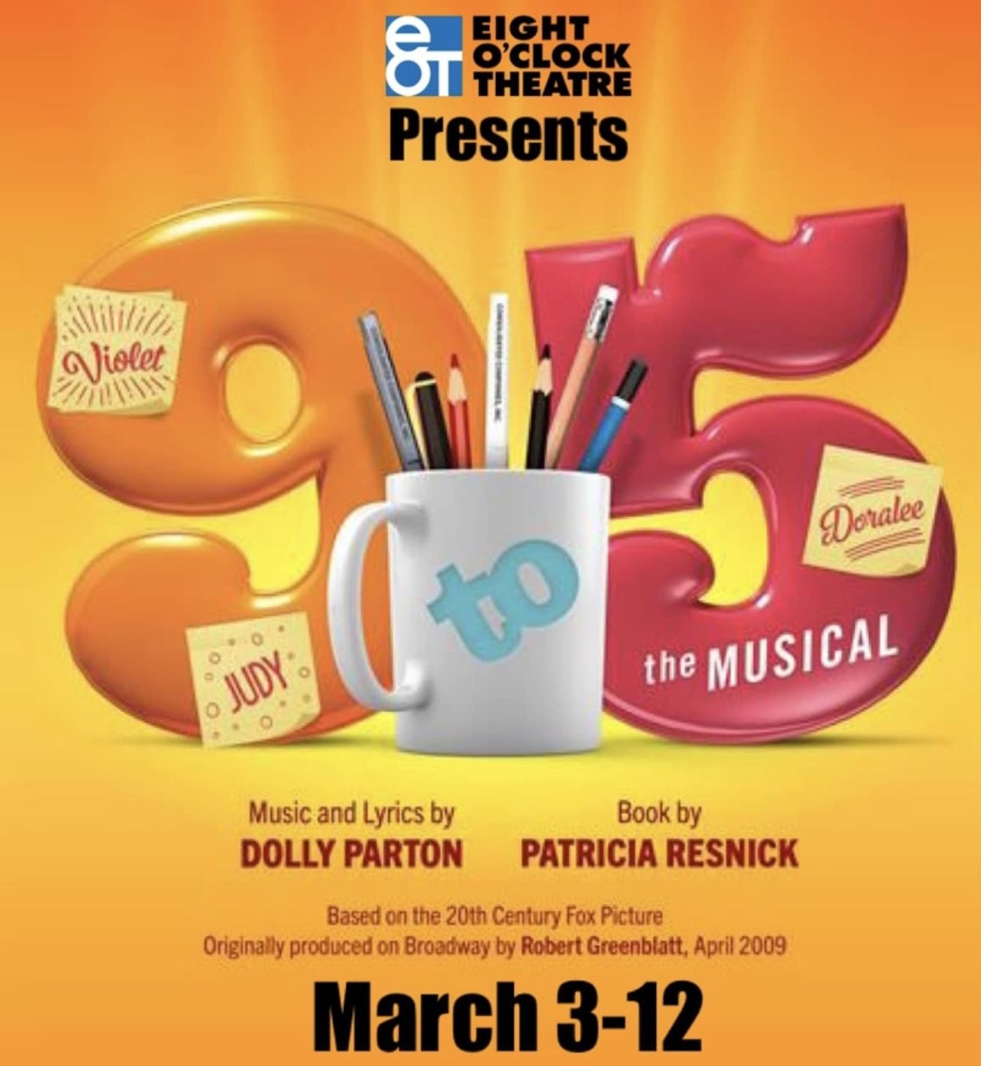 Previews: 9 TO 5 at Eight O'Clock Theatre Previews: 9 TO 5 at Eight O'Clock Theatre Image
