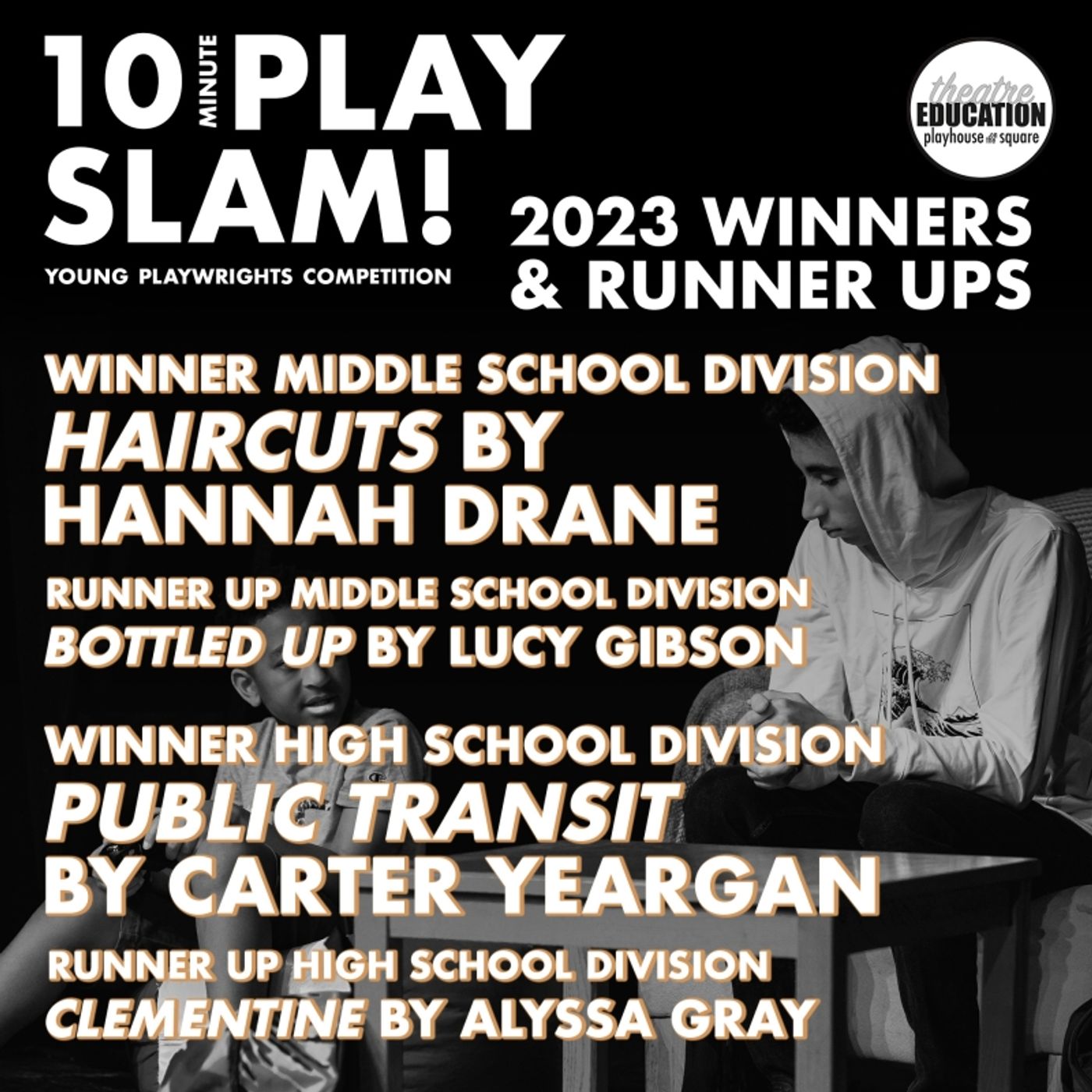 Memphis' Professional Resident Theatre Company Announces Winners of Young Playwrights Competition  Image