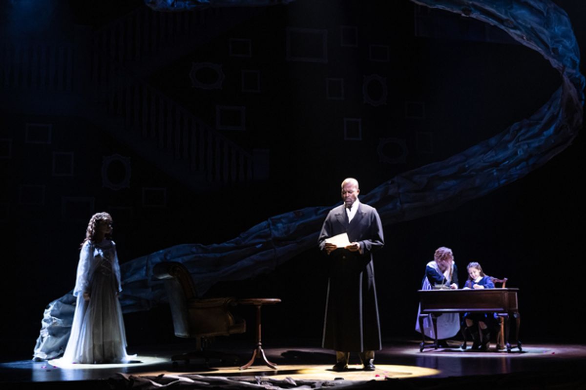 From L to R: Sierra Boggess, Derrick Davis, Julia Lester and Emily Jewel Hoder in the revival production of “The Secret Garden” at Center Theatre Group / Ahmanson Theatre February 19 through March 26, 2023.
Photo credit: Matthew Murphy of MurphyMade at 