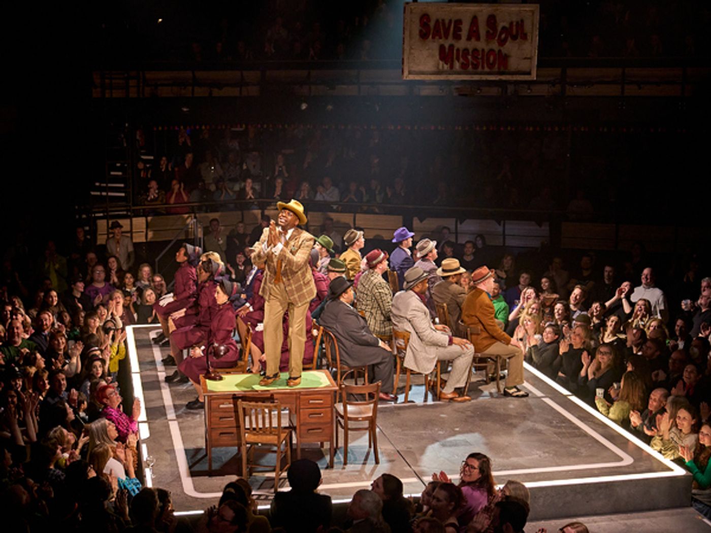 Photos: First Look at Nicholas Hytner's Immersive GUYS AND DOLLS, Now Playing at the Bridge Theatre  Image