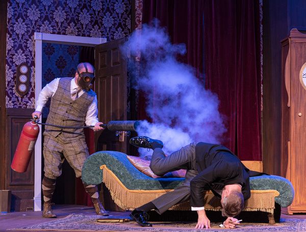 Rule Number #2 Break a leg... and a funny bone! (From left to right) Ken Goode, Noah  Photo