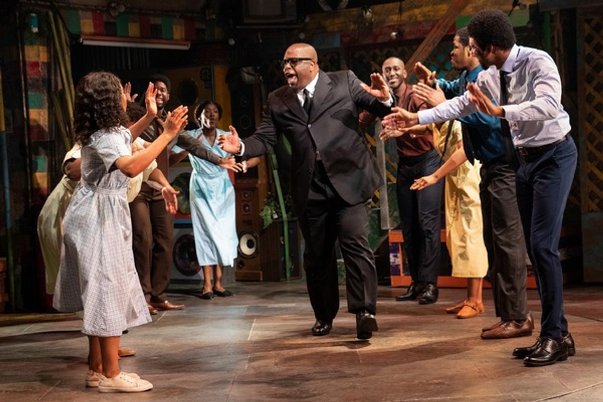 J. Bernard Calloway (center) and the company  at 