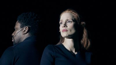 Okieriete Onaodowan and Jessica Chastain Photo