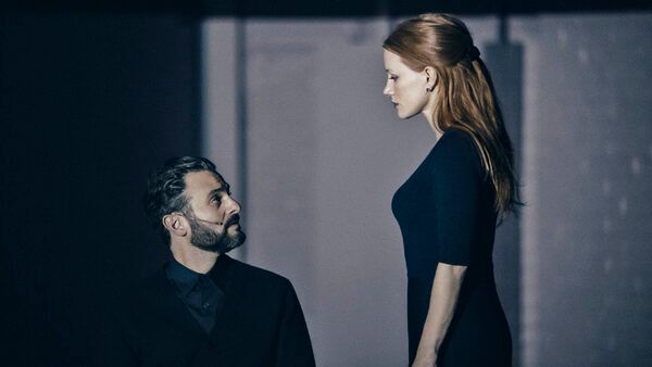 Arian Moayed and Jessica Chastain  Photo