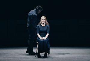 Okieriete Onaodowan and Jessica Chastain @ BroadwayWorld Okieriete Onaodowan and Jessica Chastain Photo