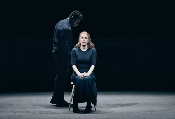 Okieriete Onaodowan and Jessica Chastain Photo