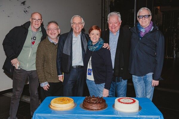 Neil Meron, Marc Shaiman, Roy Furman, D.S. Moynihan, Robert Wankel and Scott Wittman Photo
