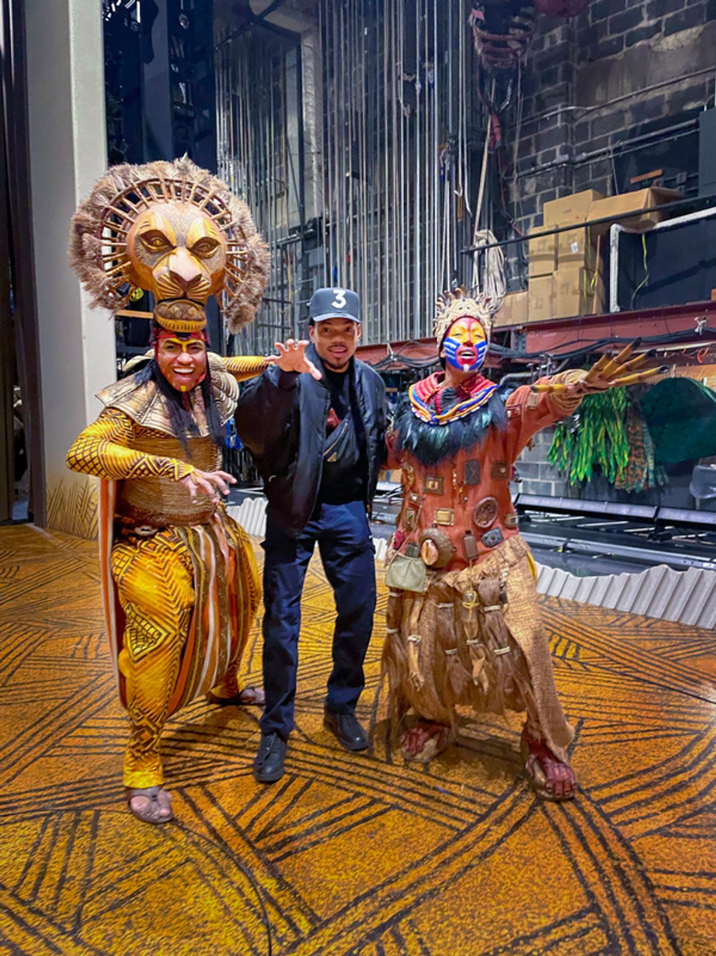 Photo: Chance The Rapper Visits THE LION KING on Broadway  Image
