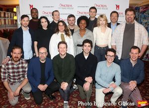 Top Row (L-R) Stephen James Anthony, Ryan Vincent Anderson, Brenann Stacker, Greg Tannahill, Nancy Zamit, Chris Leask, Bianca Horn, Henry Shields, Ellie Morris, Producer Kevin McCollum, Henry Lewis
Bottom Row (L-R) Fred Gray, Director Adam Meggido, Matthew Cavendish, Bartley Booz, Jonathan Sayer, Harry Kershaw @ BroadwayWorld Top Row (L-R) Stephen James Anthony, Ryan Vincent Anderson, Brenann Stacker, Greg Tan Photo