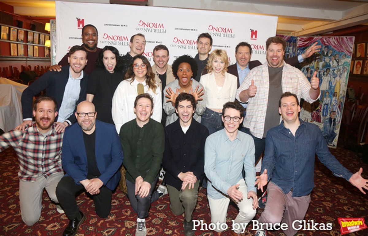 Top Row (L-R) Stephen James Anthony, Ryan Vincent Anderson, Brenann Stacker, Greg Tannahill, Nancy Zamit, Chris Leask, Bianca Horn, Henry Shields, Ellie Morris, Producer Kevin McCollum, Henry Lewis  
                  Bottom Row (L-R) Fred Gray, Director Adam Meggido, Matthew Cavendish, Bartley Booz, Jonathan Sayer, Harry Kershaw  at 