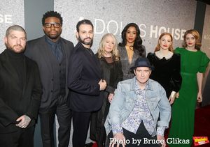 Director Jamie Lloyd, Okieriete Onaodowan, Arian Moayed, Michael Patrick Thornton, Tasha Lawrence, Jesmille Darbouze, Jessica Chastain and Playwright Amy Herzog @ BroadwayWorld Director Jamie Lloyd, Okieriete Onaodowan, Arian Moayed, Michael Patrick Thornton, Ta Photo