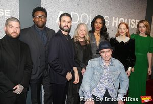 Director Jamie Lloyd, Okieriete Onaodowan, Arian Moayed, Michael Patrick Thornton, Tasha Lawrence, Jesmille Darbouze, Jessica Chastain and Playwright Amy Herzog @ BroadwayWorld Director Jamie Lloyd, Okieriete Onaodowan, Arian Moayed, Michael Patrick Thornton, Ta Photo