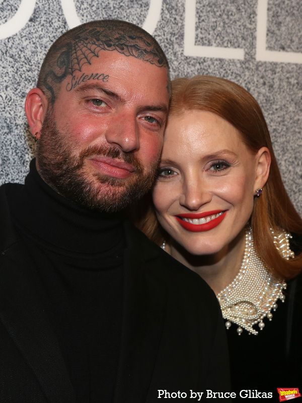 Director Jamie Lloyd and Jessica Chastain  Photo
