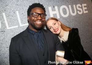 Okieriete Onaodowan and Jessica Chastain @ BroadwayWorld Okieriete Onaodowan and Jessica Chastain Photo
