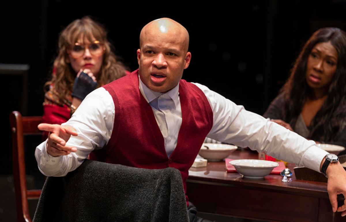 Sally Murphy, Glenn Davis and Charence Higgins  at 