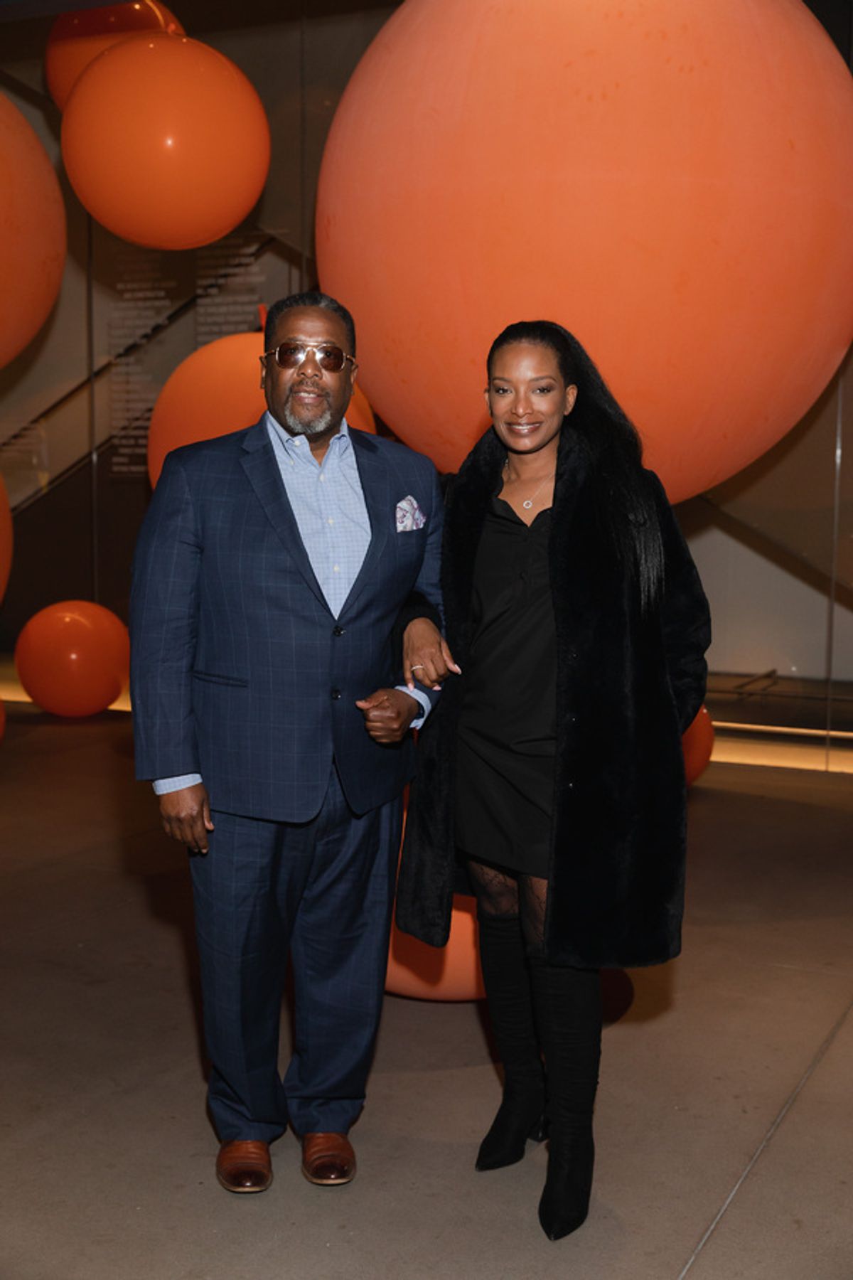 Wendell Pierce and guest at 