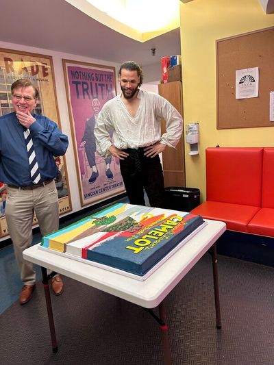 Aaron Sorkin and Jordan Donica Photo